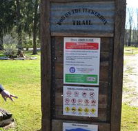 Dog on the Tucker Box Recreational Trail - Great Ocean Road Tourism