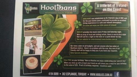 Hoolihans Irish Restaurant & Bar - Great Ocean Road Tourism 1
