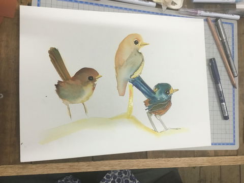 Ink & Watercolour Wash Illustration Workshop - Great Ocean Road Tourism 0