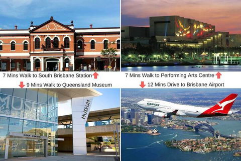 South Brisbane Funky 1 BED Parking Qsb027-18 - Great Ocean Road Tourism 1