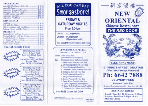 New Oriental Chinese Restaurant (The Red Door) - Great Ocean Road Tourism 1