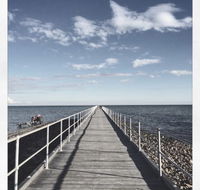 Little Orange Van On The Foreshore